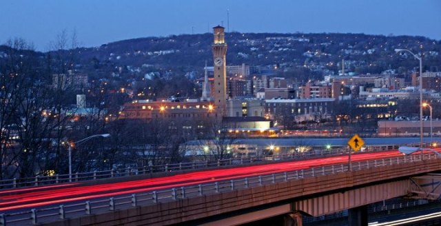 evening city view evening city view