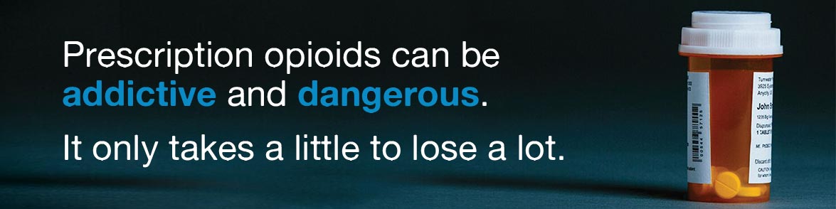Prescription opioids can be addictive and dangerous.
