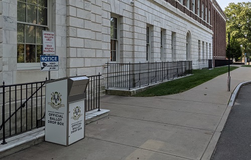 City Hall Ballot Drop Box